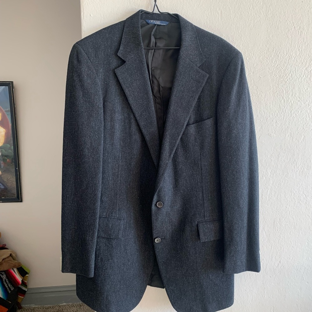 Polo Ralph Lauren Gray 2 Button Blazer